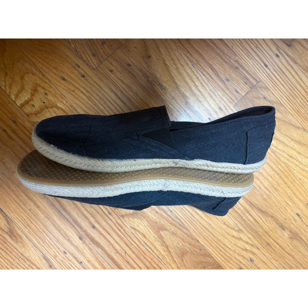 TOMS Womens Alpargata Black Rope Espadrille Slip On Shoes 7.5 1000050424-11 - Picture 6 of 8
